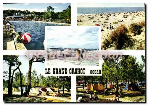 Cartes postales moderne Le Grand Crohot Ocean Camping International Lege La Piscine dans les pins La Plage Peche au Lan