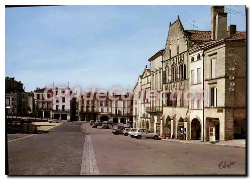 Cartes postales moderne Bazas La place les Arcades