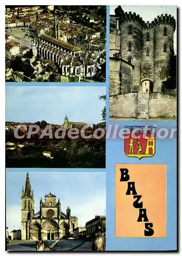 Moderne Karte Bazas La Cathedrale Saint Jean Vue Generale Facade de La Cathedrale