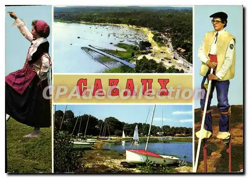 Cartes postales moderne Cazaux Vue Aerienne La Plage