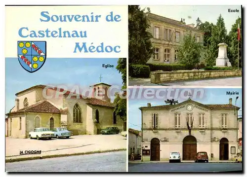 Moderne Karte Castelnau Medoc Divers Aspects