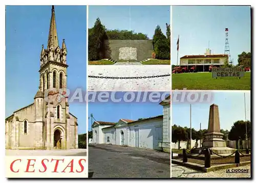 Moderne Karte Cestas L'Eglise St Roch Monument Du Puch