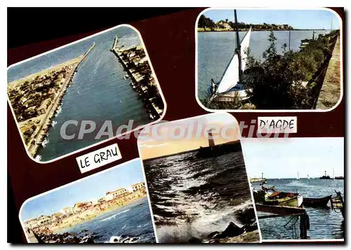 Cartes postales moderne Le Grau D'Agde La Plage