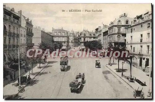 Cartes postales Beziers Place Garibaldi