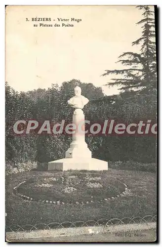 Cartes postales Beziers Victor Hugo Au Plateau Des Poetes