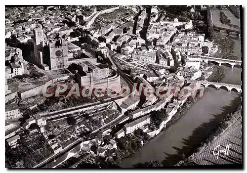 Cartes postales moderne Beziers Vue Aerienne Sur Les Bords Orb