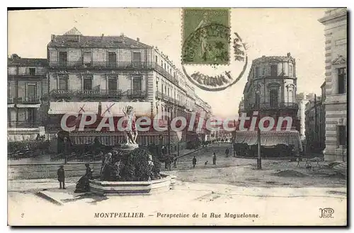 Cartes postales Montpellier Perspective De La Rue Maguelonne