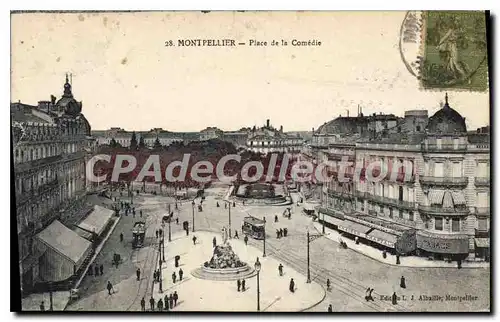 Cartes postales Montpellier Place De La Comedie