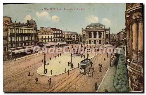 Cartes postales Montpellier Place De La Comedie