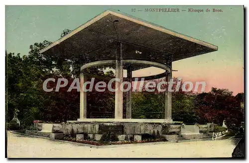 Ansichtskarte AK Montpellier Kiosque De Bose