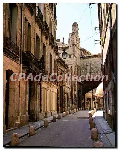 Moderne Karte Montpellier La Rue Jacques Coeur Et �glise