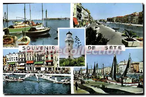 Cartes postales Souvenir De Sete