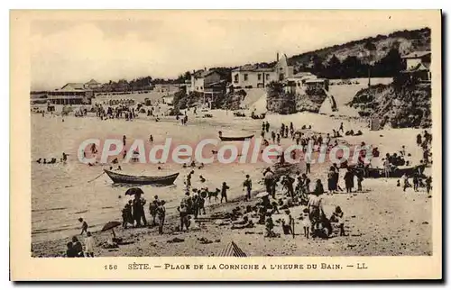 Ansichtskarte AK Cette Plage De La Corniche A L'Heure Du Bain