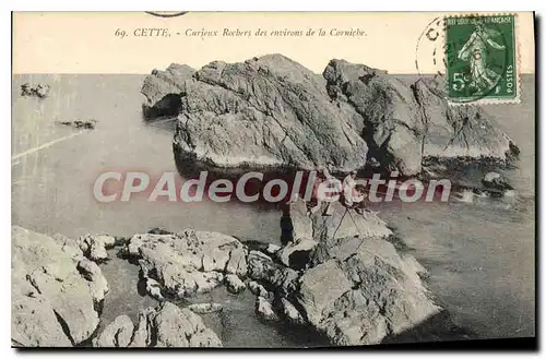 Cartes postales Cette Rochers Des Environs De La Corniche