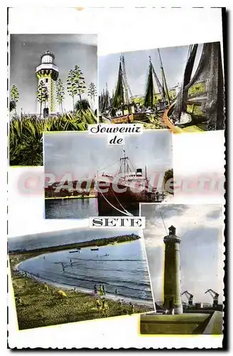 Cartes postales Souvenir De Sete