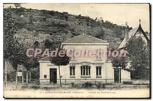 Cartes postales Lamalou Les Bains Postes et t�l�graphes