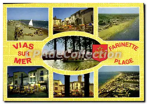 Cartes postales moderne Vias Sur Mer Vue Aerienne De Farinette Plage