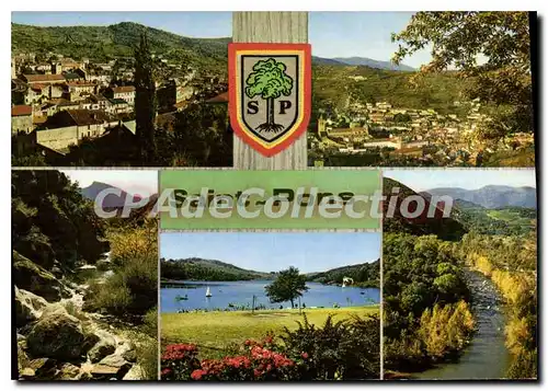 Moderne Karte Saint Pons Vue Generale Les Gorges D'Heric