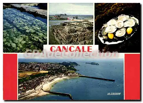 Moderne Karte Cancale Les Hu�tres Fameuses