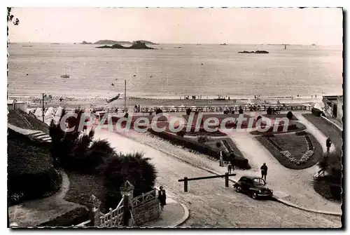 Ansichtskarte AK Dinard Les Jardins Et La Plage De St Enogat