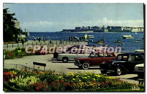 Cartes postales Dinard Cote D'Emeraude La Fromenade Du Clair De Lune CITROEN quai de la perle