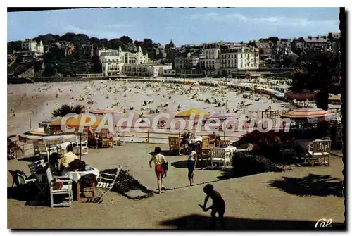 Moderne Karte Dinard La Plage Vue De La Terrasse Du Crystal