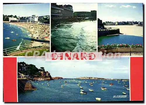 Cartes postales moderne Dinard Plage De I'Ecluse casino piscine