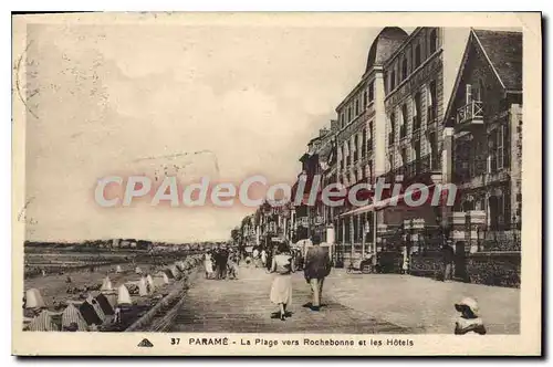 Cartes postales Parame La Plage Vers Rochebonne Et Les Hotels