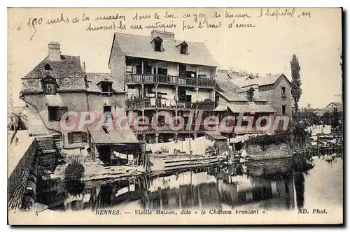 Cartes postales Rennes Vieille Maison Dite Le Chateau Branlant