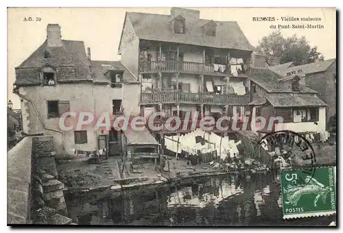 Cartes postales Rennes Vieille Maison Du Pont Saint Martin