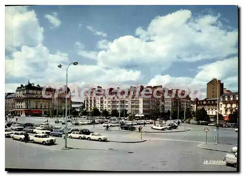 Cartes postales moderne Rennes La Place De La Gare Et Les Grands Hotels