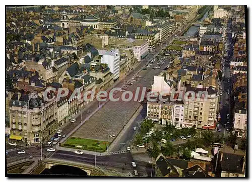 Moderne Karte Rennes Vue Aerienne