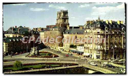 Moderne Karte Rennes Croix De La Mission Et Place Foch