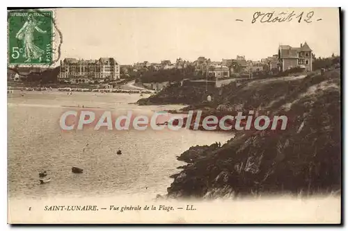 Cartes postales Saint Lunaire Vue Generale De La Plage