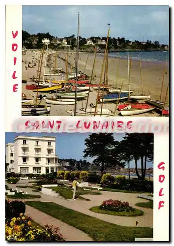 Cartes postales moderne Saint Lunaire L'Ecole De Voile Le Golf Miniature