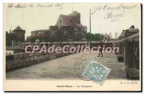 Cartes postales Saint Malo Les Remparts