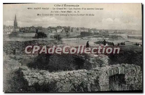 Cartes postales Saint Malo Le Grand Be Les Ruines D'Un Ancien Couvent