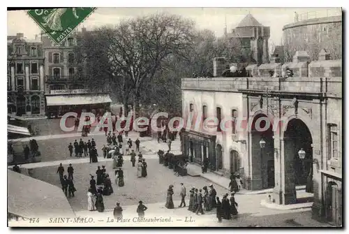 Cartes postales Saint Malo La Place Chateaubriand