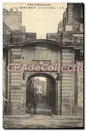 Ansichtskarte AK Saint Malo La Porte De Dinan