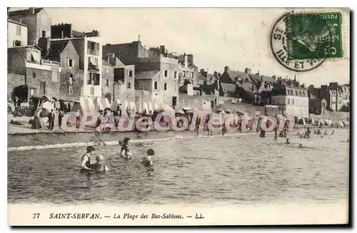 Cartes postales Saint Servan La Plage Des Bas Sablons