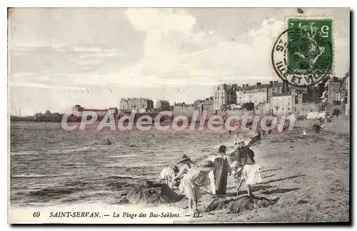 Cartes postales Saint Servan La Plage Des Bas Sablons