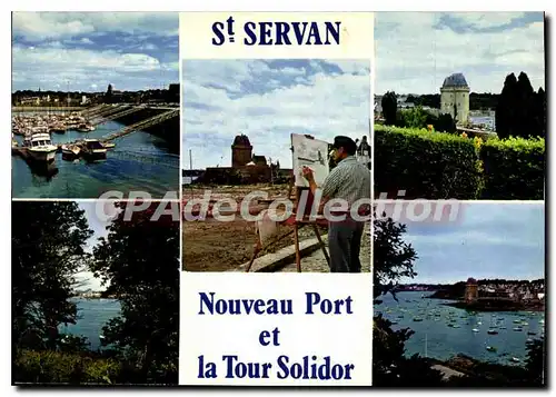 Cartes postales moderne Saint Servan Nouveau Port Et La Tour Solidor