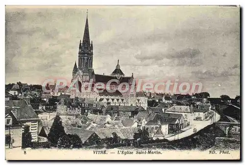 Cartes postales Vitr� L'Eglise Saint Martin