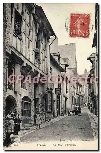 Cartes postales Vitr� La Rue D'Embas