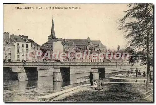 Cartes postales Redon Pont St Nicolas