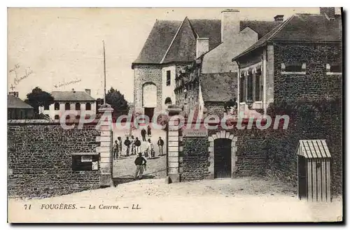 Cartes postales Fougeres La Caserne