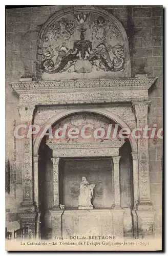 Ansichtskarte AK Dol De Bretagne La Cathedrale Le Tombeau De I'Eveque