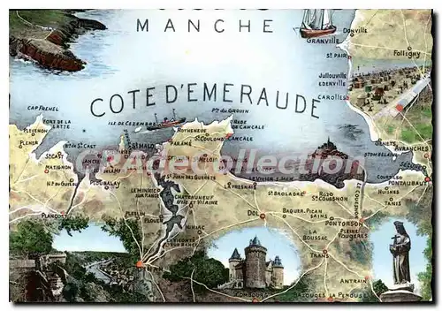 Cartes postales moderne Manche Cote D'Emeraude