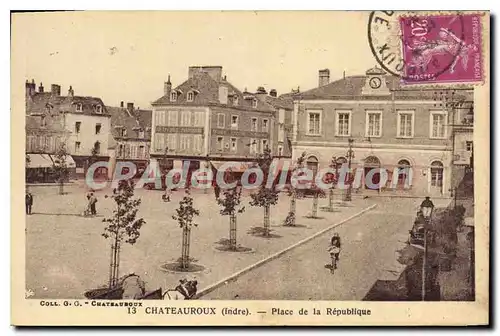 Cartes postales Chateauroux Place De La Republique