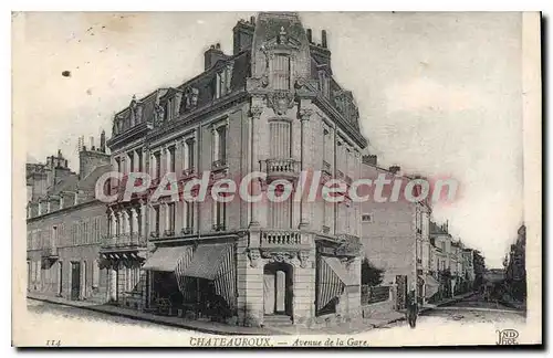 Cartes postales Chateauroux Avenue De La Gare